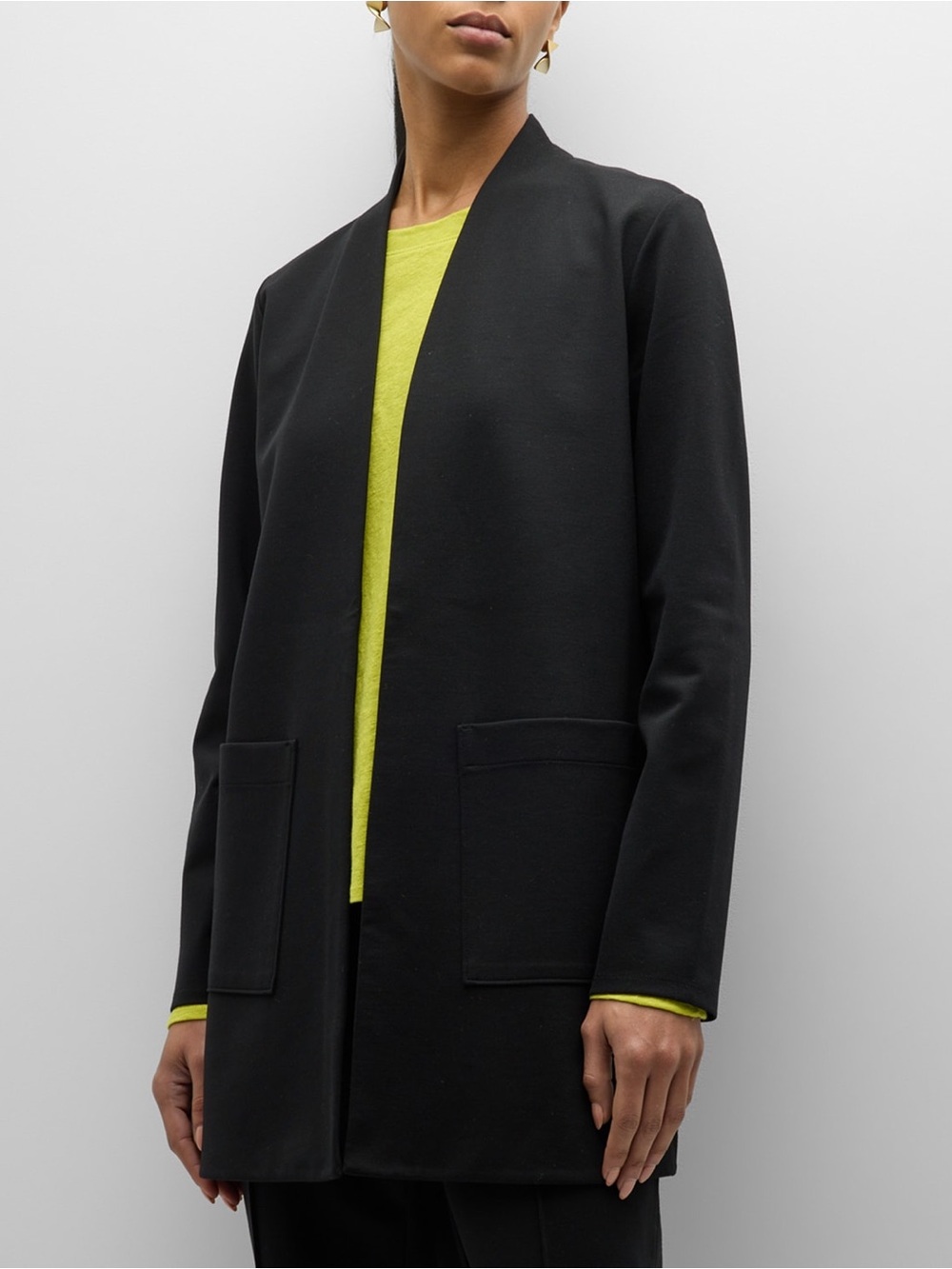 Eileen Fisher Organic Cotton Tencel Stretch Jacket